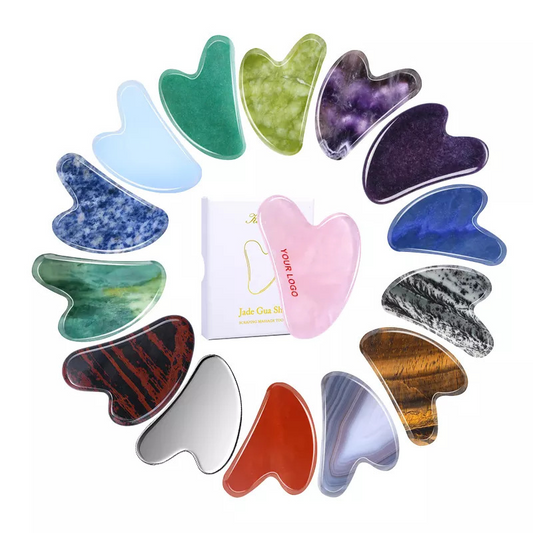 Natural Horn Gua Sha Massage Stick Set