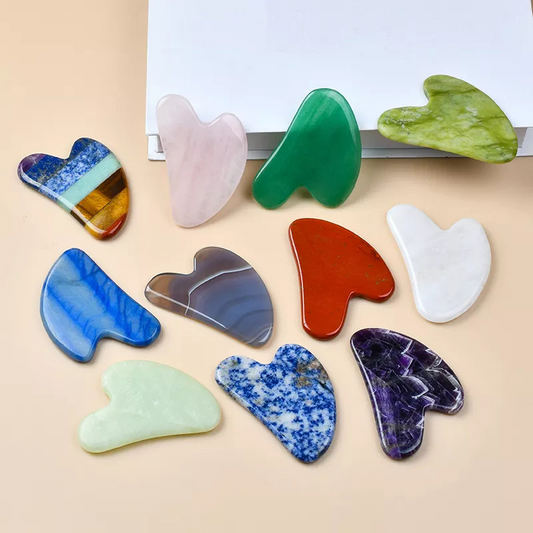 Natural Horn Gua Sha Massage Stick Set